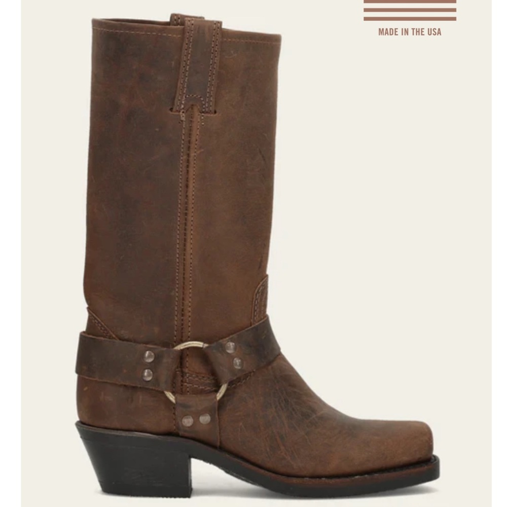 Frye boots leather size 7 with buckle retail 498.00